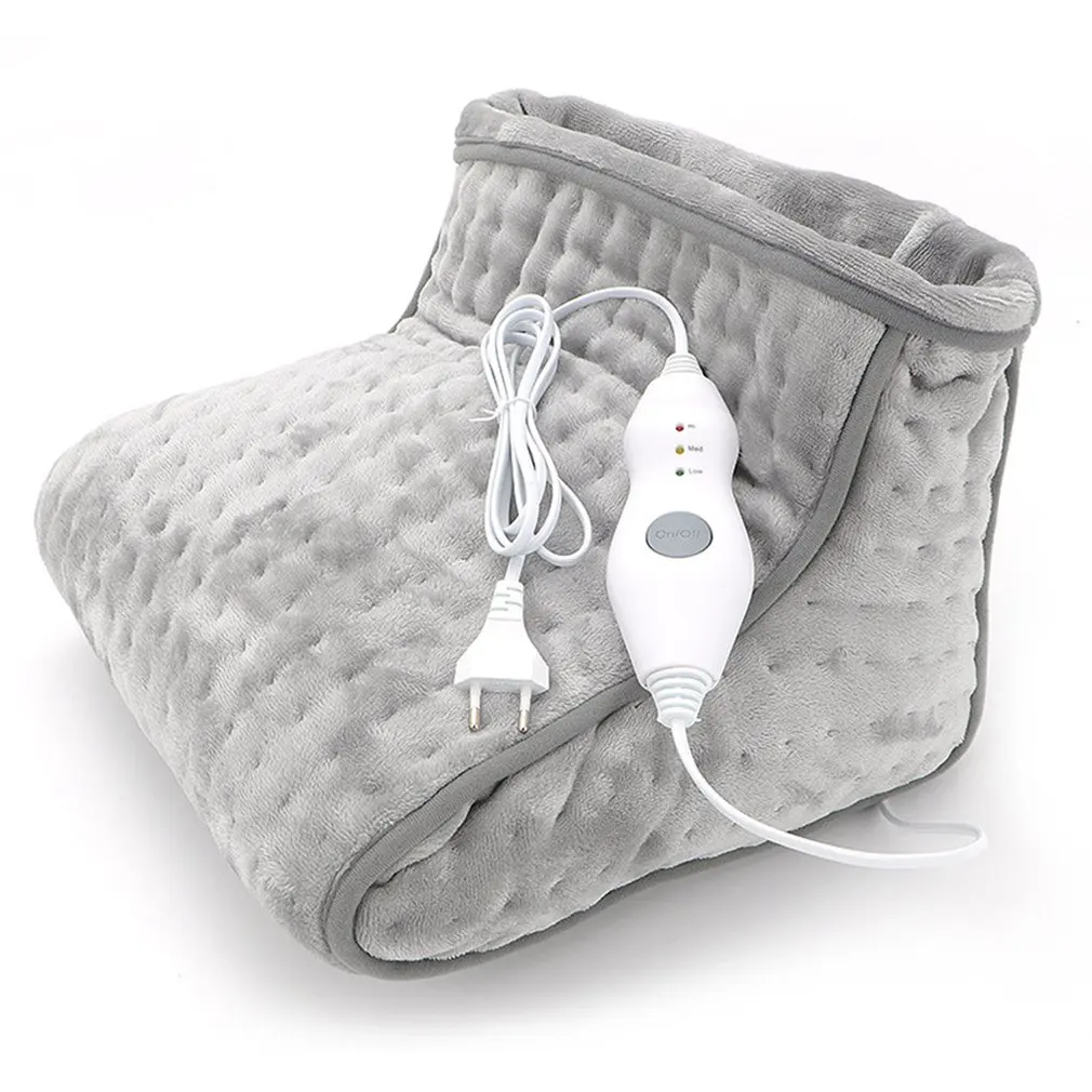

Foot Warmer Portable Soft Synthetic Wool Liner And Microplush Cover Washable Electric Foot Warmer Heated Booties Foot Warmer