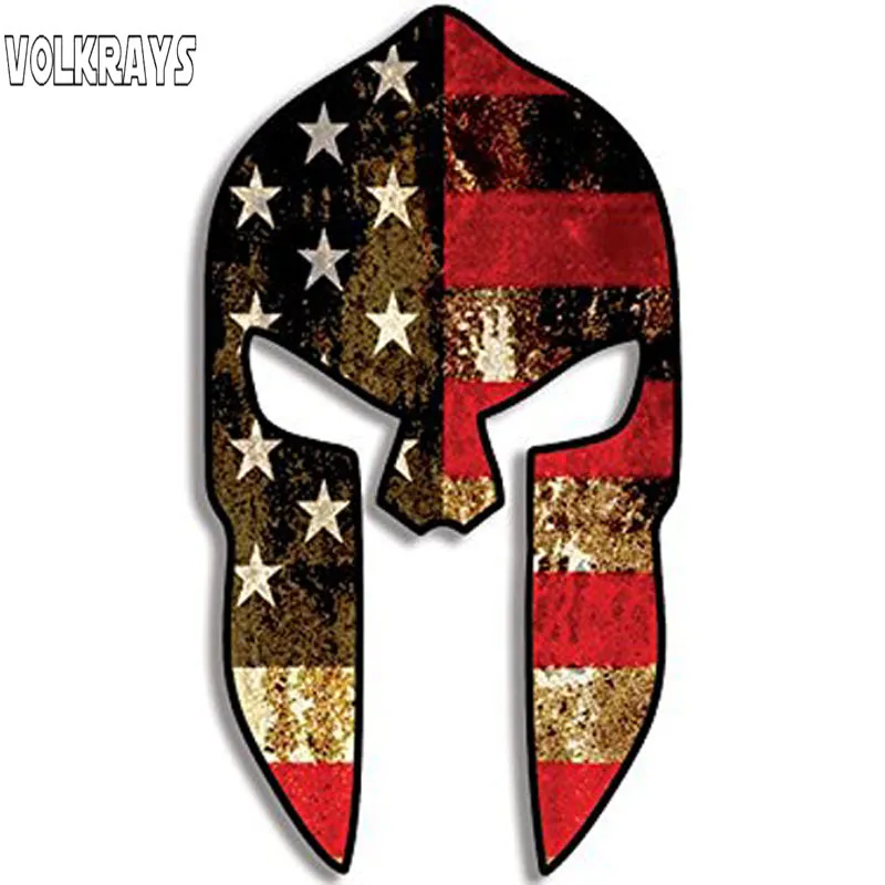 Volkrays Милая наклейка для автомобиля Спартанский шлем в форме проблемного