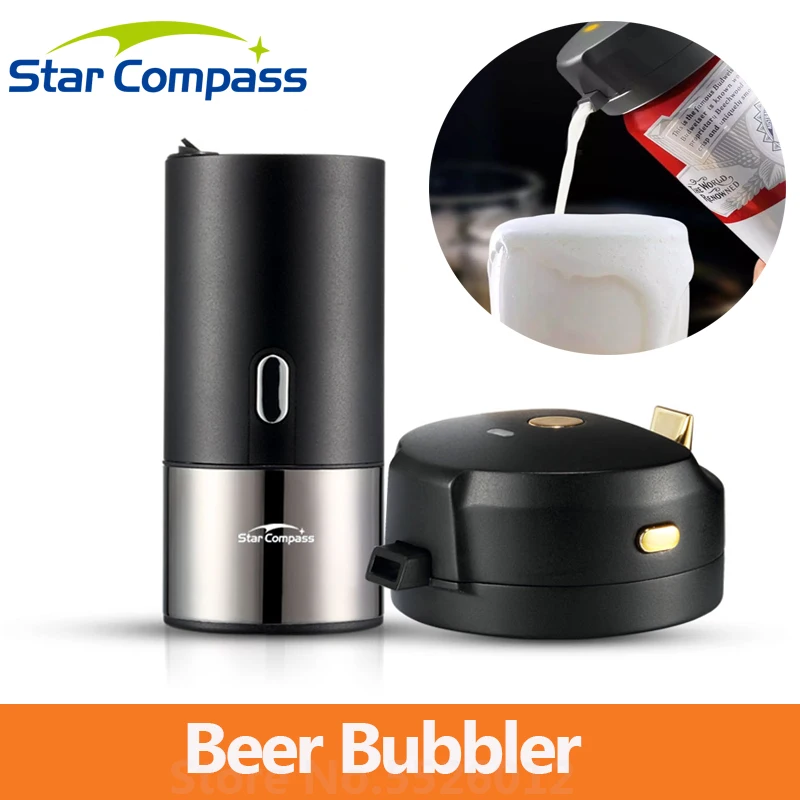 Star Compass Mini Portable Beer Bubbler Household Ultrasonic Bubblers Foaming Machine for Party | Электроника