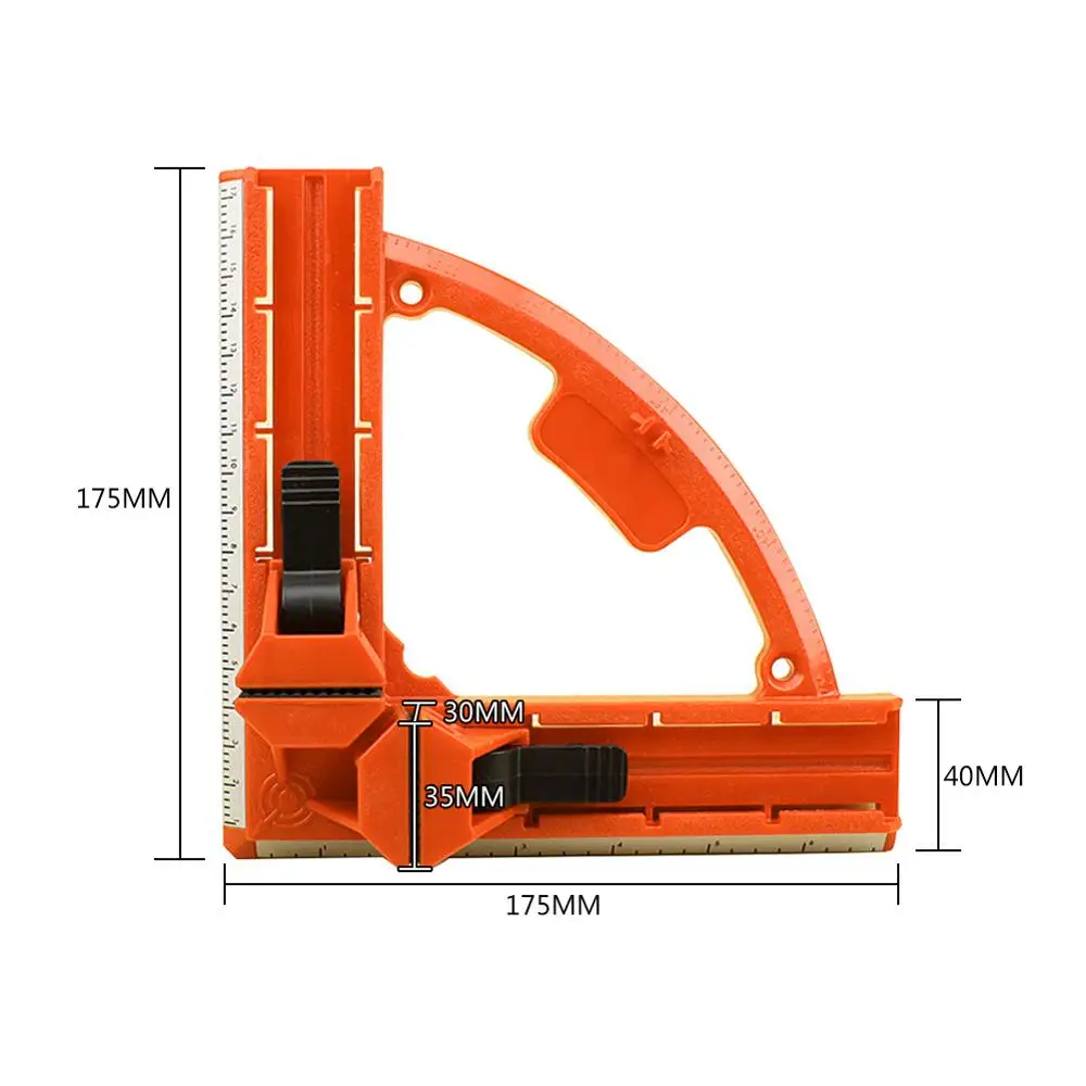 

90 Degree Right Angle Clamp Mitre Clamps Corner Clamp Picture Holder Woodwork With Light Weight Integrated Aluminum Rule