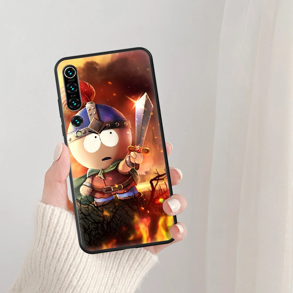 

Anime Southpark Phone Case For Xiaomi Mi Note 10 A3 9 MAX 3 A2 8 9 Lite Pro Ultra black Bumper Fashion Cell Luxury Funda
