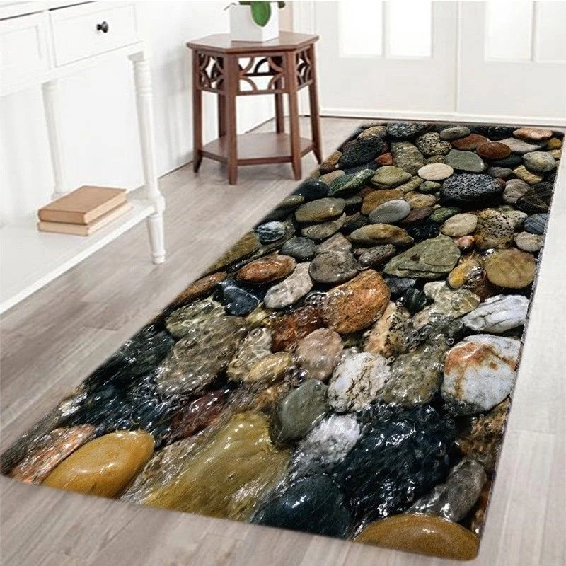 Новейший серый нескользящий коврик для прихожей кухни ванной комнаты из мягкой