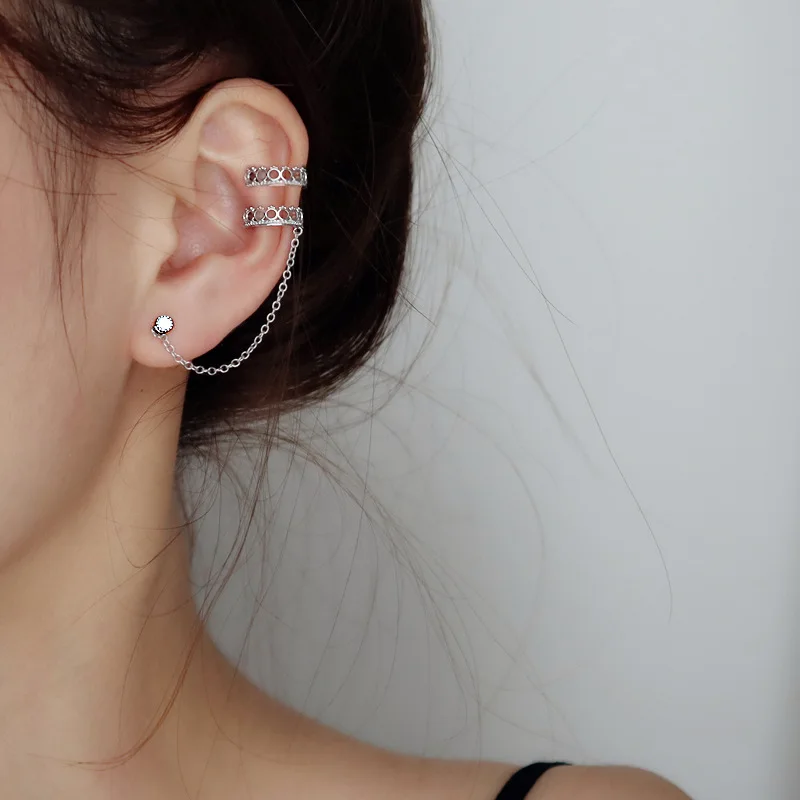 

Серьги-клипсы женские из серебра 925 пробы, EH047
