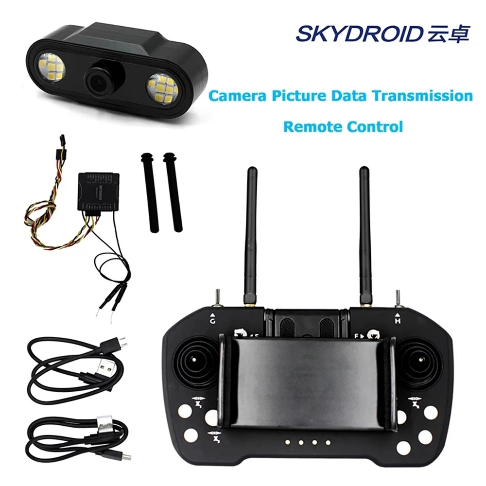 

Skydroid-Cámara de Control Remoto T12, dispositivo de tres cuerpos, transmisión de mapa digital, 20km, cuatro en uno, protección