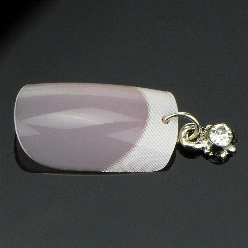 

13PCS/Set New Silver Plated Metal Rhinestone Tassel Charm Jewelry Fashion Nail Art Alloy Decoration Pendant Charm Manicure Tool