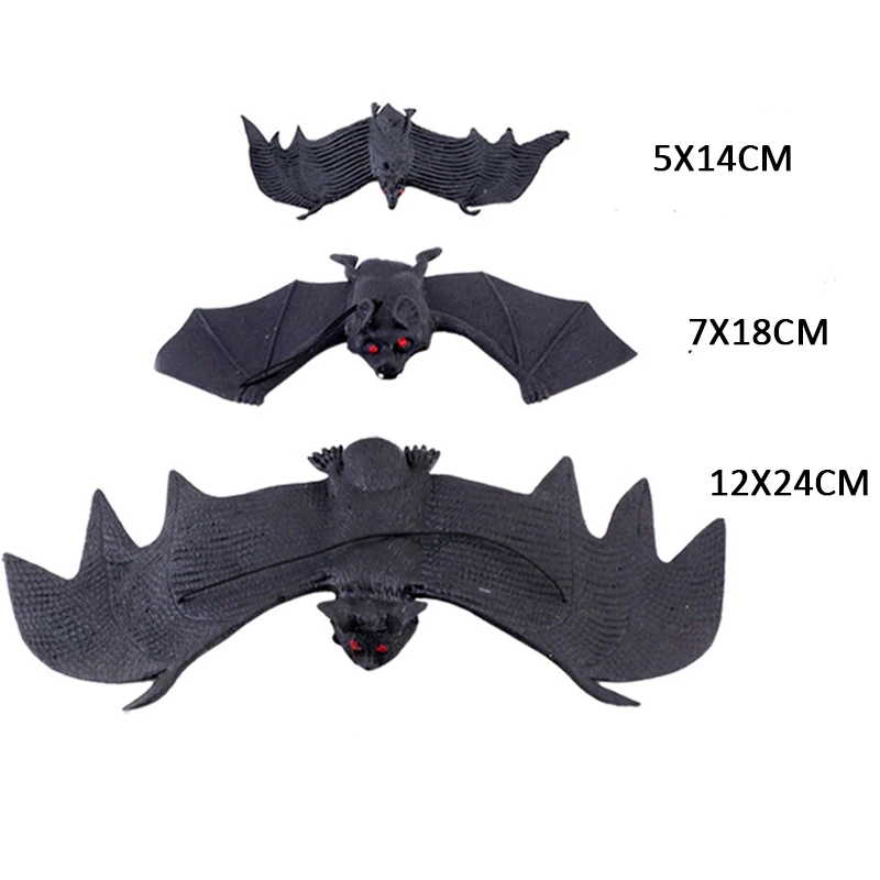 Новый Хэллоуин ужасный большой черный пушистый поддельный паук летучая мышь