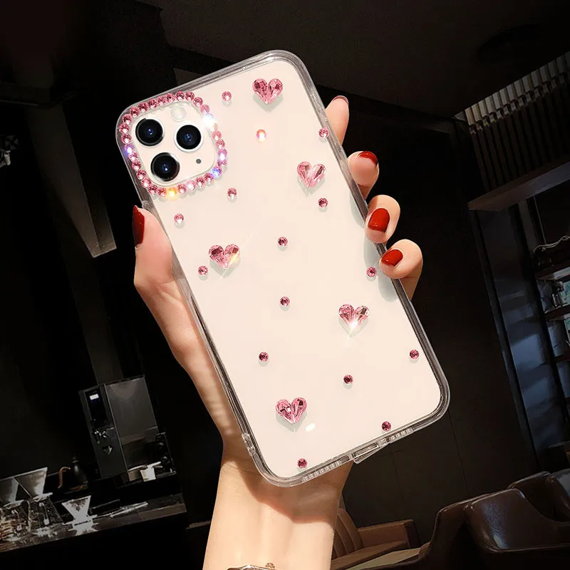 

Precious Diamond Pearl Phone Case For Huawei Nova 8 7 6 SE 7i 5i 5T 5 Pro 4e 3e 2 Plus Lite 2S Sparkling Silicone Cover