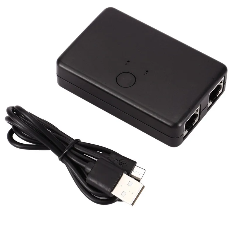 

The New RJ45-2 Two-in-one-out Internal and External Network Switch Free of Network Cable Plug-in