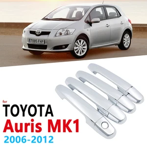 Набор хромированных накладок на ручки для Toyota Auris E150 MK1 2006  2012, автомобильные аксессуары, наклейки, Стайлинг автомобиля 2007 2008 2009 2010 2011