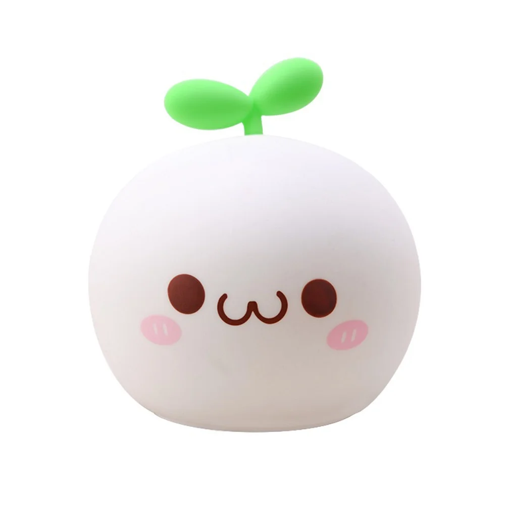 Мультяшный мягкий силиконовый светодиодный ночник с USB-зарядкой и сенсорным