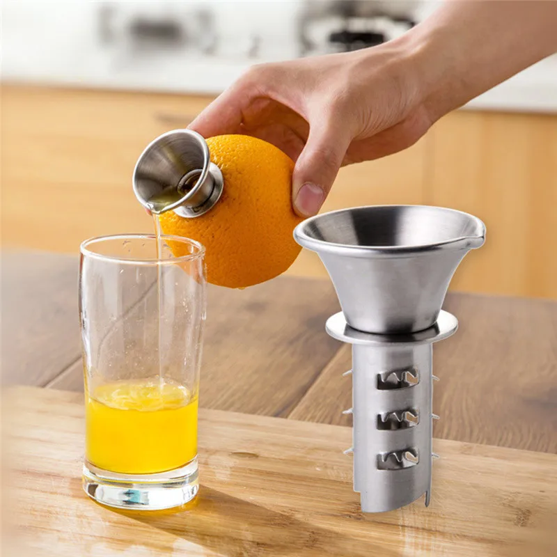 

304 Stainless Steel Lemon Drill Manual Juicer Processor Orange Fruit Juicer Household Kitchen Bar Supplies