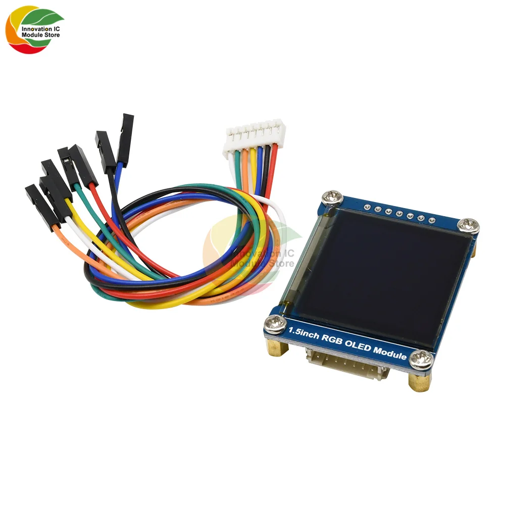 

Ziqqucu 1.5inch 1.5" RGB OLED Screen Display Module 128X128 SSD1351 SPI I2C IIC for Arduino Raspberry Pi STM32