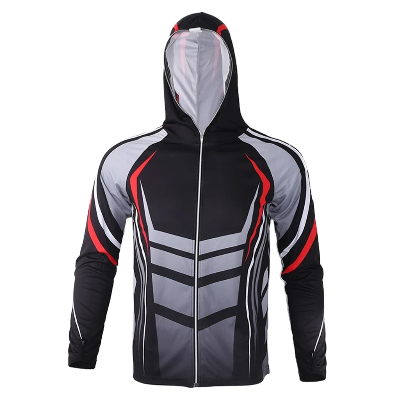 

Fishing Coat Breathable Hooded Summer Quick Dry Cycling Hiking Clothes Sunscreen Y4UB