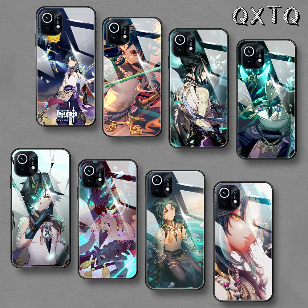 

Genshin Impact Xiao Demon Tempered Glass Phone Case For Xiaomi Mi 8 9 10 11 T Max Pro Lite Poco F X 2 3 Nfc Ultra Cover Cell