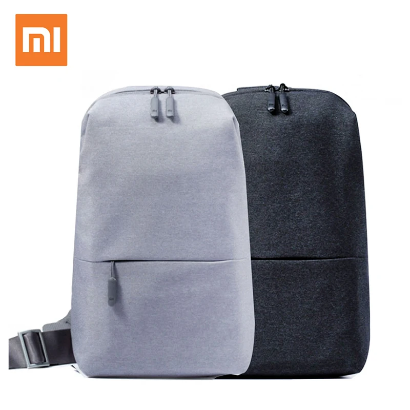 100% Оригинальный рюкзак Xiaomi городской для отдыха нагрудная сумка мужчин и женщин