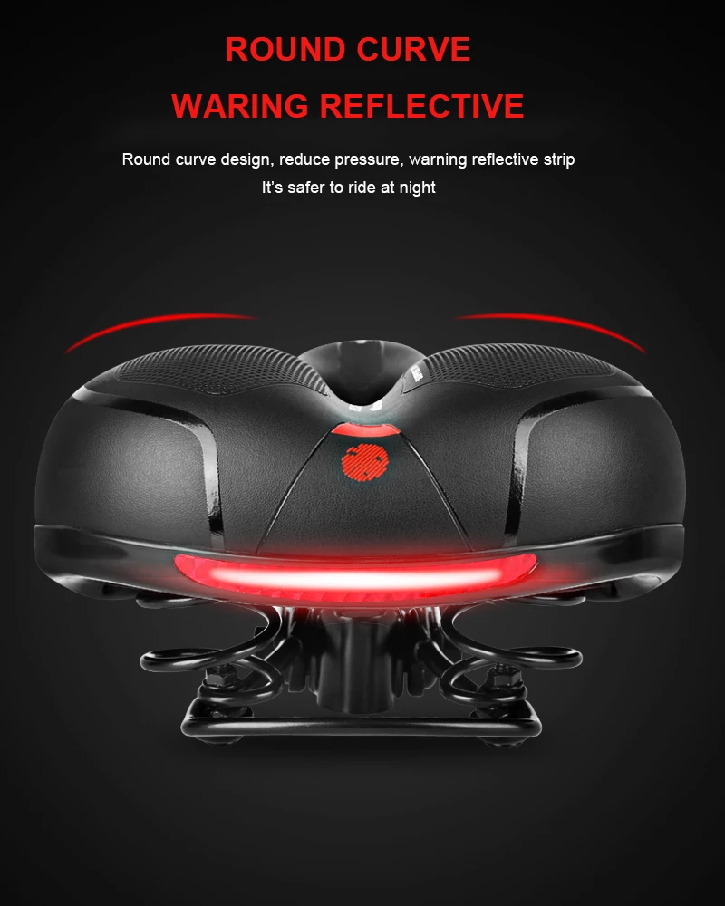 Подушка на сиденье для электровелосипеда толстая мягкая удобная седло горного