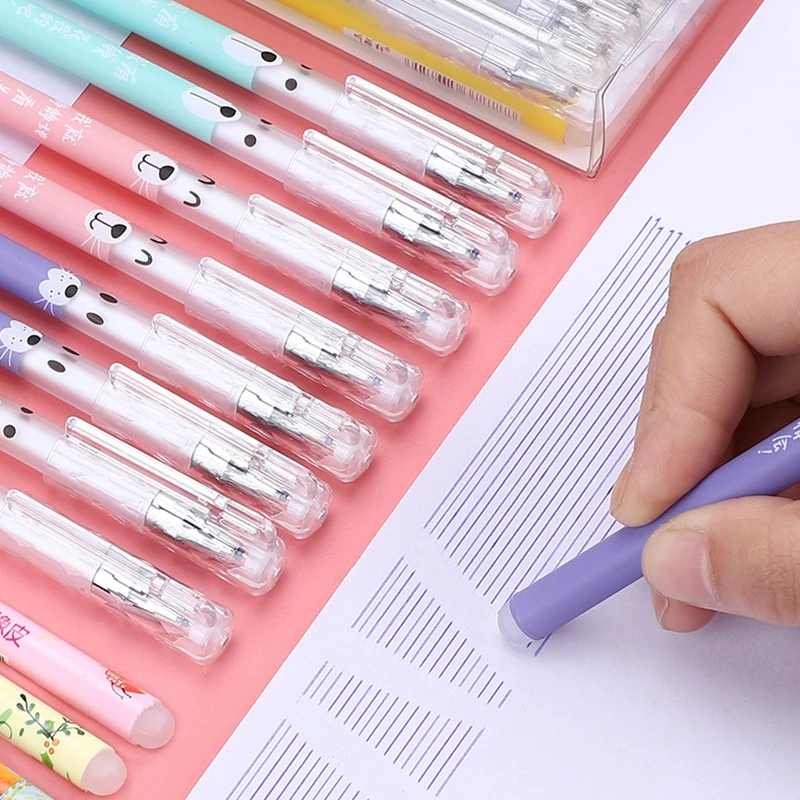 3 шт./компл. стираемая ручка с единорогом Фламинго заправка 0 5 мм синие чернила