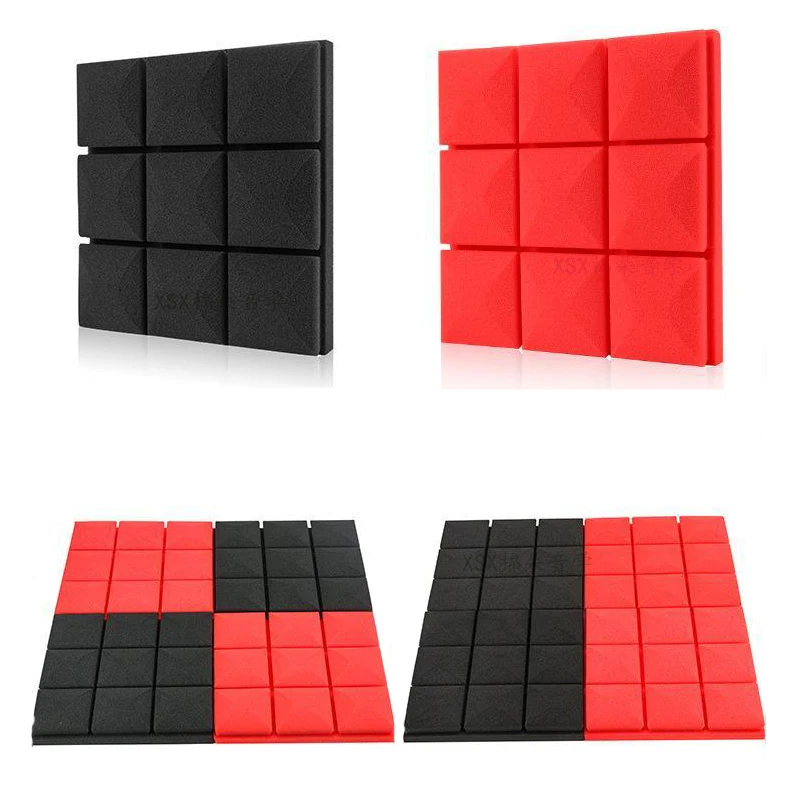 6/12/24 шт. студийная акустическая пенопластовая панель Звукопоглощающая губка