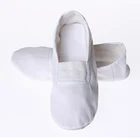 USHINE EU22-45 полностью кожаная подошва черный, белый цвет на плоской подошве учитель йоги для фитнеса гимнастическое балетное танцевальная обувь; Обувь для детей, обувь для мужчин и женщин