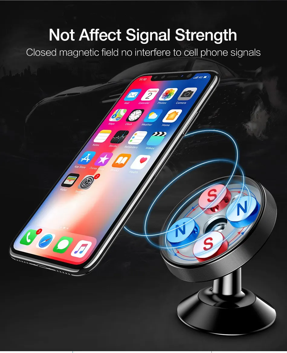 Автомобильный держатель для телефона магнитный приборной панели подставка IPhone