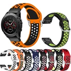 26, 22 мм, ремешок для наручных gps-часов Garmin Fenix 5X, 5X 3 3HR 6 6X Pro S60 MK1 935 часы, быстросъемный силиконовый легко регулируемый ремешок для наручных часов