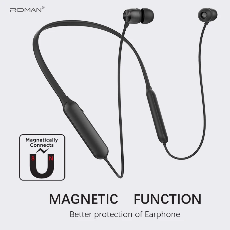 Римские Bluetooth наушники спортивные беспроводные наушники Поддержка TF/sd-карты Bluetooth гарнитура музыкальные наушники с микрофоном с упаковкой