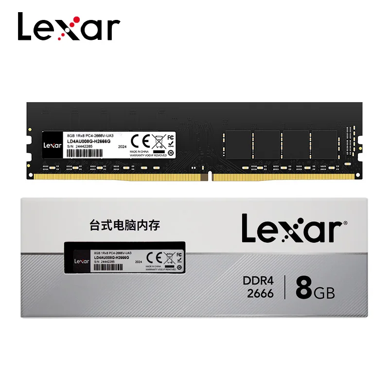 Оригинальный Lexar RAM DDR4 2666Mhz UDIMM 32GB 16GB 8GB 3200MHz высокопроизводительная память