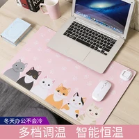 warm table pad heater 220v portable winter desktop warm hand table pad heating film office desk writing heating mouse pad electr