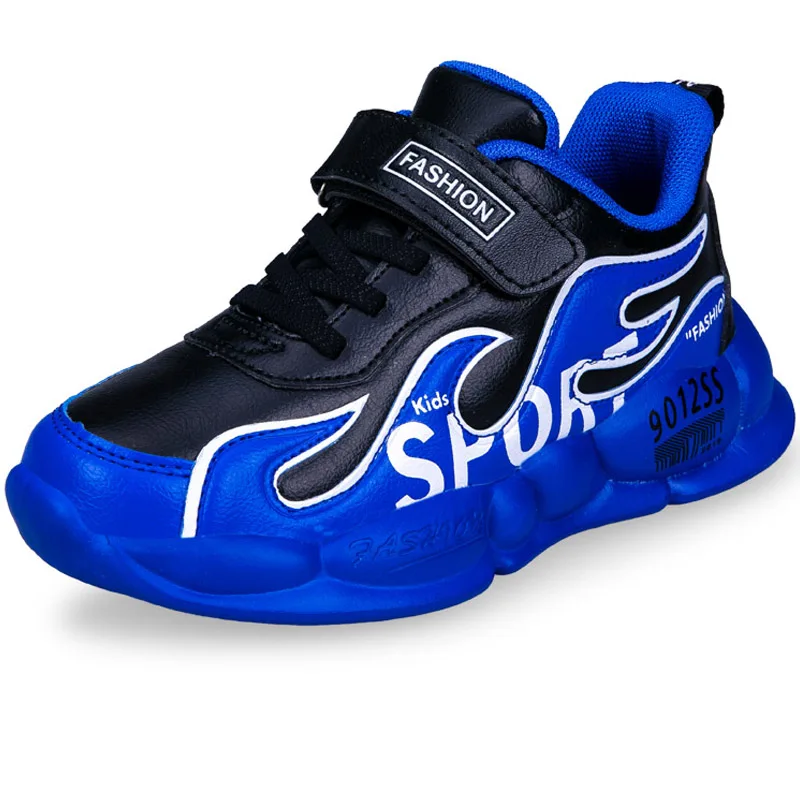 Повседневная Нескользящая детская обувь из мягкой кожи на толстой подошве