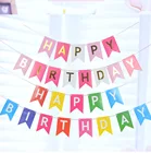 5 м яркие бумажные флажки, гирлянда, баннеры, флаги, украшение на день рождения, Детские праздники, свадебные принадлежности