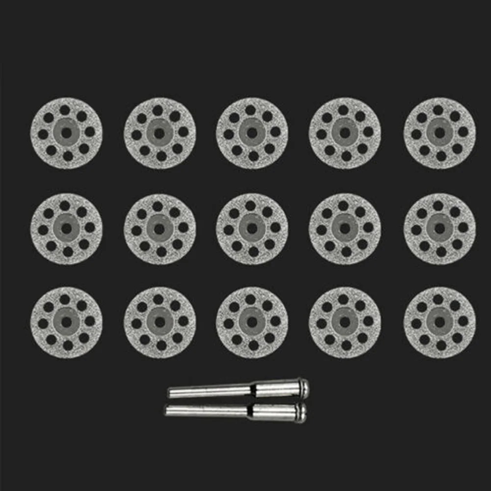 

10PCS 22mm Cutting Disc Diamond Cutting Wheel Saw Blades Cut Off Discs Set For Rotary Tool Mandrel Tool Parts