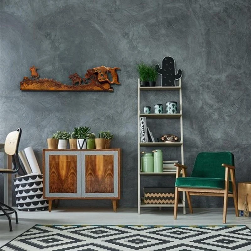 

Металлическое художественное подвесное украшение, деревенская пила, подвесные украшения для дома, ручная пила, домашний декор для стен, охо...