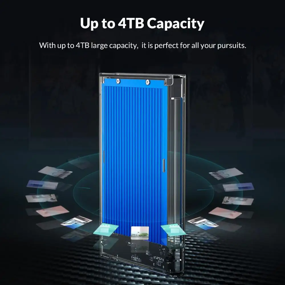 ORICO 2 5 ''SATA к USB 3 1 Gen1 HDD корпус 4 ТБ прозрачный жесткий диск Корпус для SSD Гбит/с