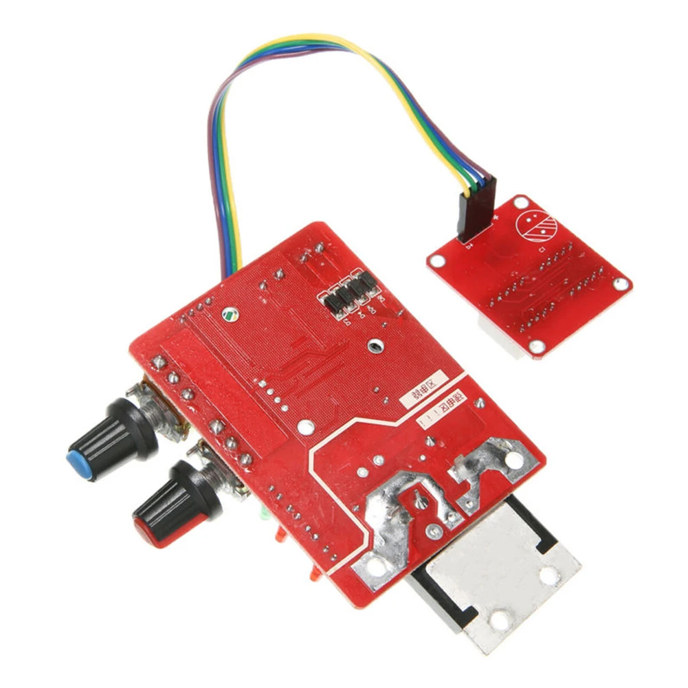 

Welding Machine Control Panel Board Module Red Car Accessories 100A Spot Welding Time Current Controller Digital Display Spot