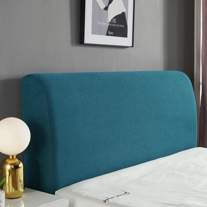 Защитный чехол для изголовья кровати растягивающийся однотонный пылезащитный
