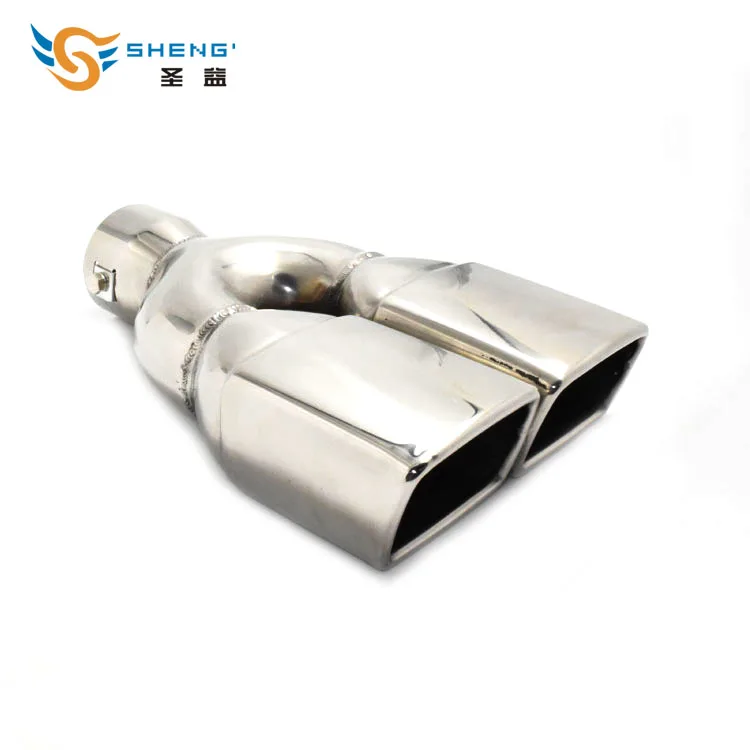 Подходит для всех автомобилей! 1 шт. выхлопная труба из нержавеющей стали с