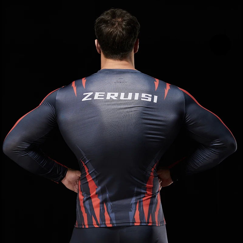 Компрессионные колготки с 3D принтом футболки для фитнеса бега бодибилдинга