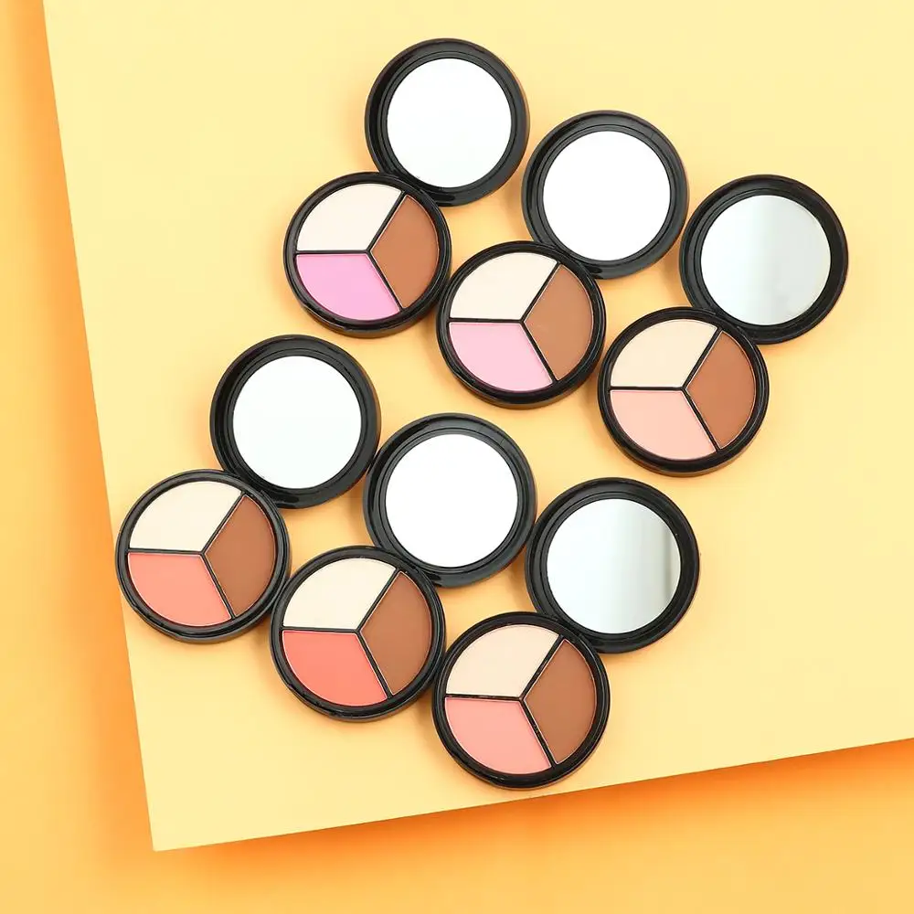 BeautyBigBang 3 цвета хайлайтеры пудра Макияж Румяна мерцающие бронзаторы и Хайлайтер для палитры контур Maquiagem