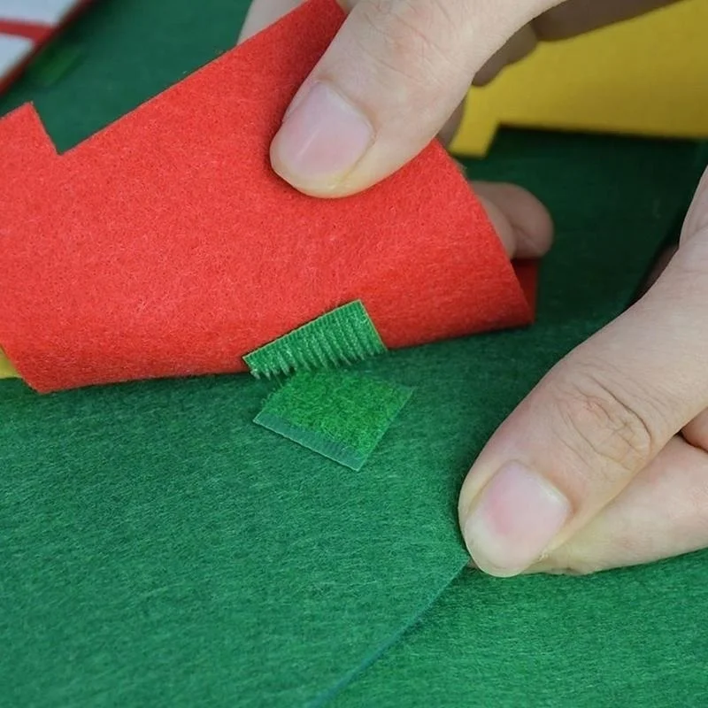 Войлочный Детский DIY комплект для рождественской елки со съемными орнаментами