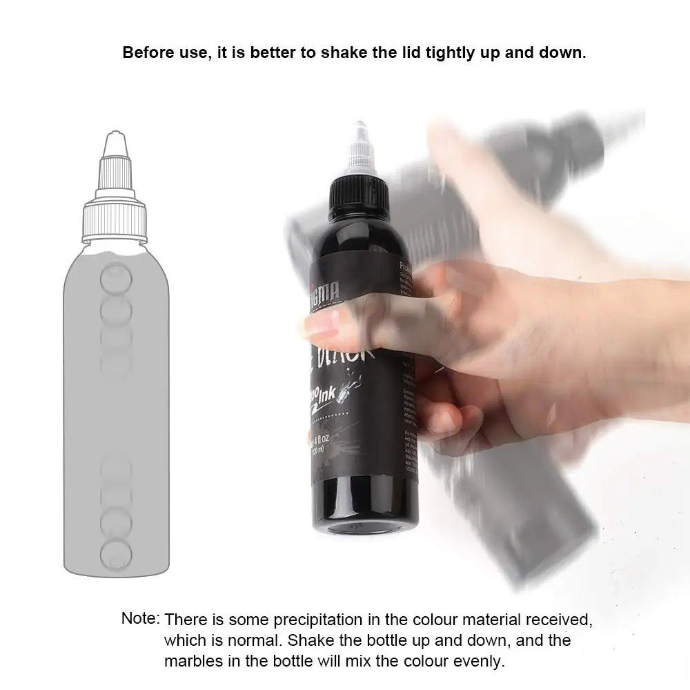 Черные чернила для татуировки боди арта микроблейдинг натуральные минералы