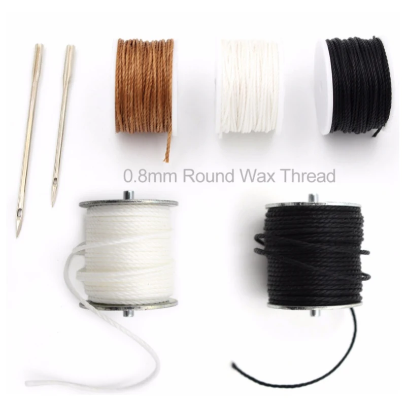 Кожаная швейная машина с вощеной нитью для ручного шитья инструмент кожи краевой