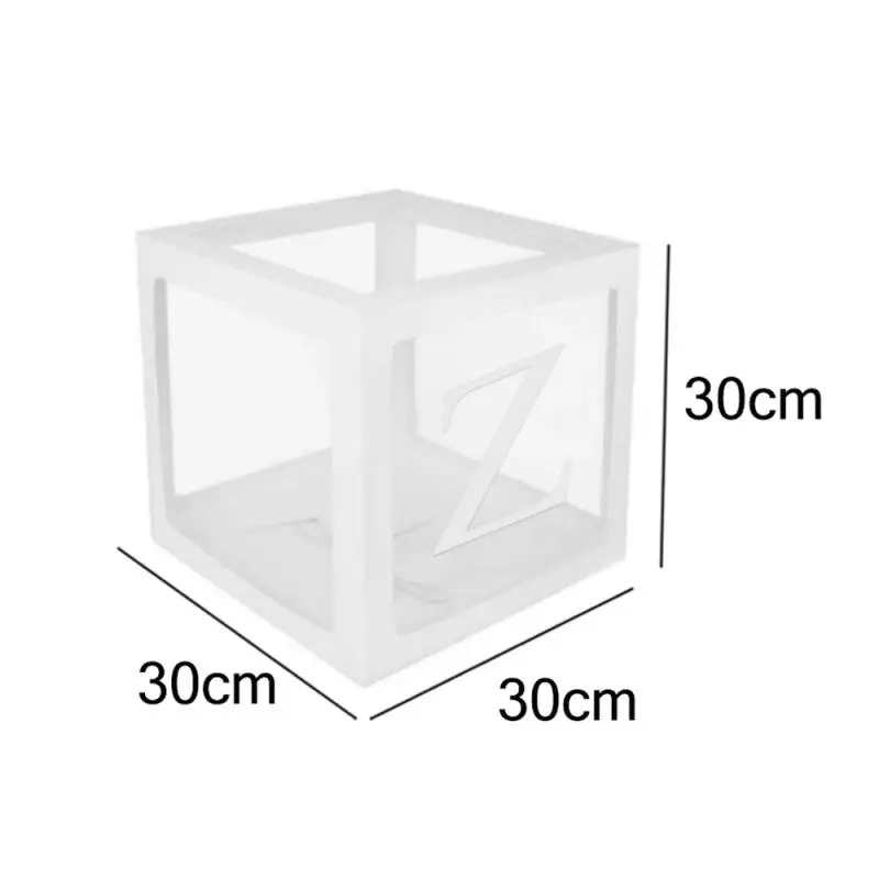Прозрачные подарочные коробки с надписью A Z Cube детские украшения для вечеринки в