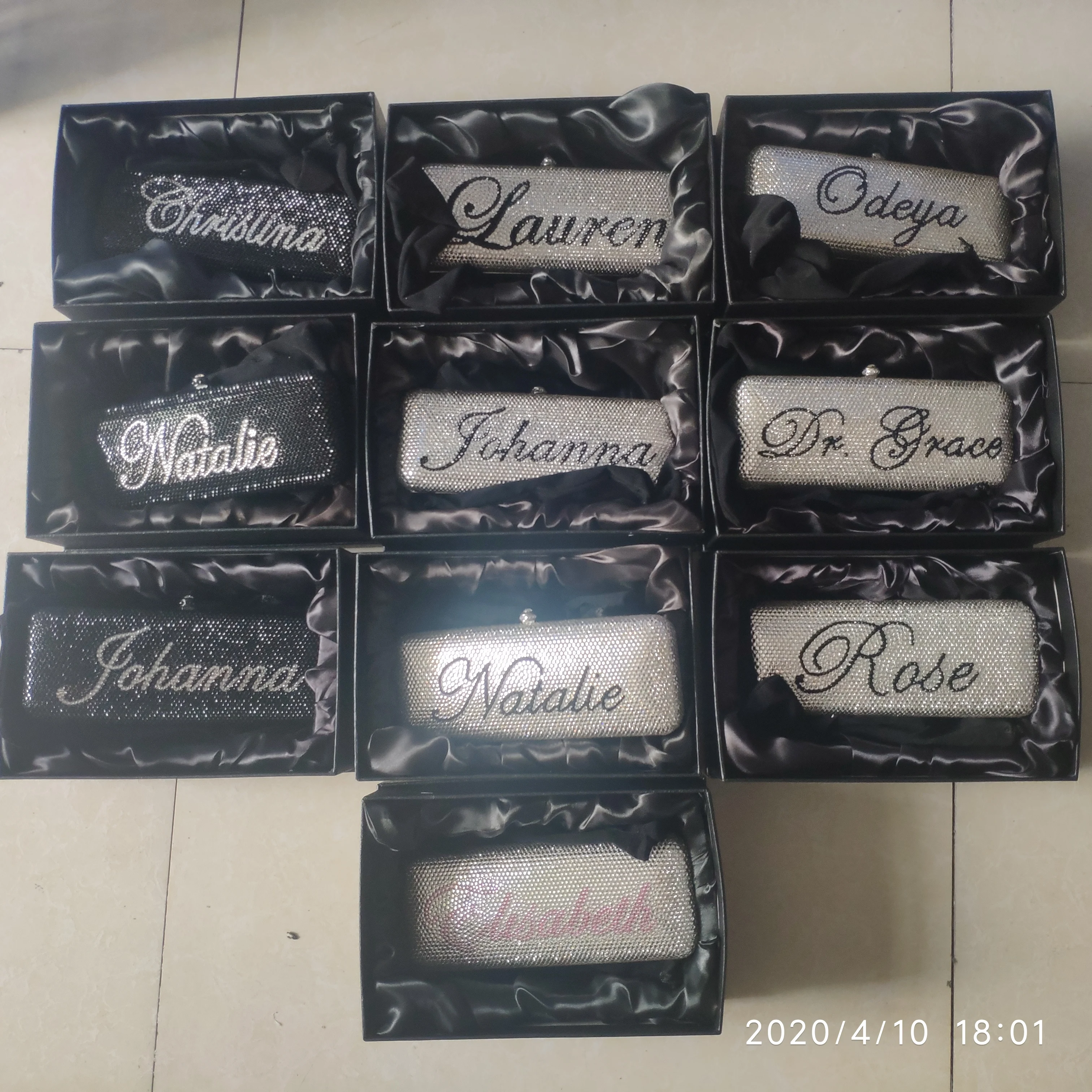 Boutique De FGG индивидуальный дизайн имени женские вечерние сумочки клатчи со