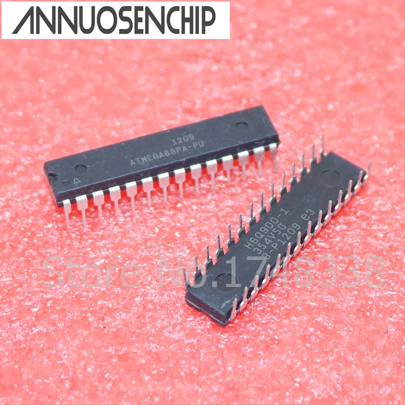 Бесплатная Доставка 5 шт. ATMEGA88PA PU DIP 28 MCU 8BIT 8KB Новый|Интегральные схемы| |