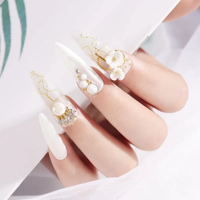 8 pcs/box Silk Foil Mesh 3D Nail Art Decoration Strip Tape Line Decal Sticker Tips Polish UV Gel Design Manicure DIY Accessories | Красота и