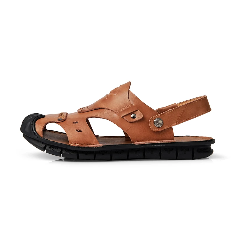 

roman luxury walking comfort slip mens shoe gladiator men sandalias beach rubber de leather big sandales s masculina para for