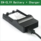 EN-EL19 EN EL19 аккумулятор + зарядное устройство для цифровой камеры Nikon Coolpix S32 S33 A300 S100 S2700 S2750 S2800 S3100 S3200 S3400 S3500