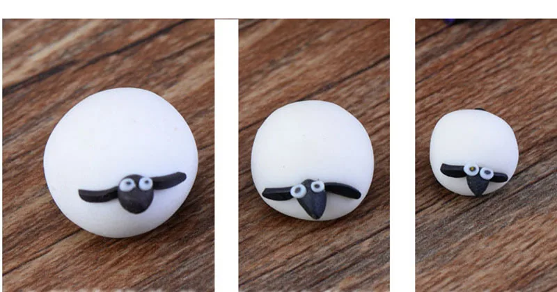 Забавные сферические овечки с длинными ушками Мультяшные куклы для торта на день