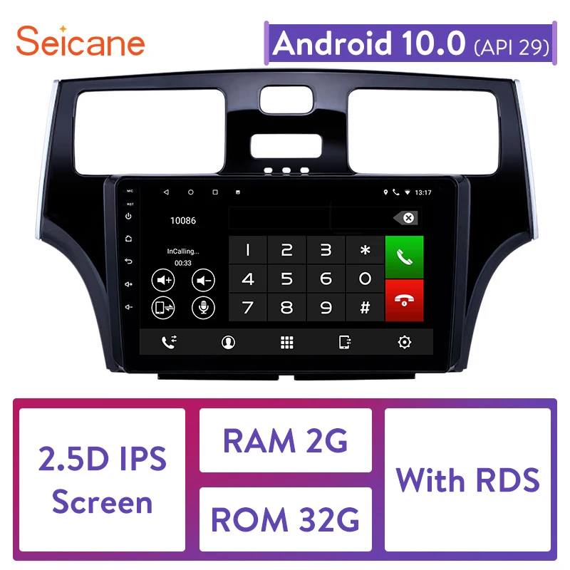 Seicane 9 дюймов 2 Гб ОЗУ Android 10 0 автомобильный GPS плеер для 2001 2002 2003 2004 2005 Lexus поддержка
