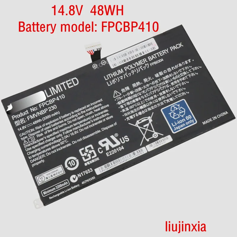 

Аккумуляторная батарея FPCBP410 FMVNBP230 FPB0304 для Fujitsu Lifebook UH574 UH554, 14,8 в, 48 Вт/ч